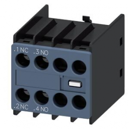 3RH2 911-1HA11 Auxiliary switch 1NO+1NC, on the fron, S00-S3