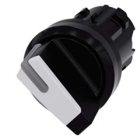 3SU1 002-2BC60-0AA0 Selector switch, 0<-I, white/black, illuminable