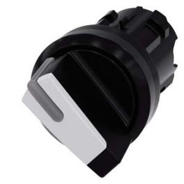 3SU1 002-2BC60-0AA0 Selector switch, 0<-I, white/black, illuminable
