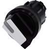 3SU1 002-2BF60-0AA0 Selector switch, illuminable, 22 mm, round, plastic, white