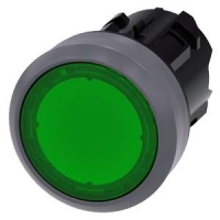 3SU1 031-0AB40-0AA0 Illuminated pushbutton, 22 mm, round