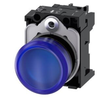 3SU1 102-6AA50-1AA0 Indicator lights, 22 mm, round, plastic, blue