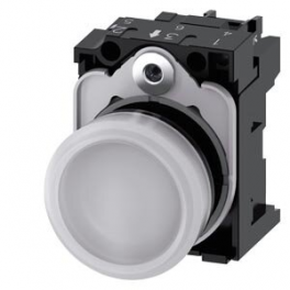3SU1 102-6AA60-1AA0 Indicator lights, 22 mm, round, plastic, white