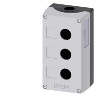 3SU1 803-0AA00-0AB1 Enclosure for command devices, 3 control points, gray