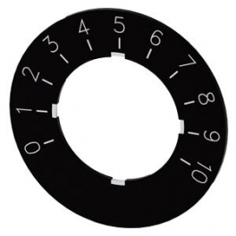3SU1 900-0BG16-0SA0 Labeling plate for potentiometer, black