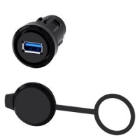 3SU1 900-0GA10-0AA0 USB 3.0 port , Ø22 hole, black, IP65