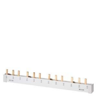 5ST3 708 Pin busbar touch-safe, 16 mm2 3-phase, 214 mm long can be cut, with end caps
