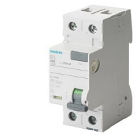 5SV3 312-6 Residual current operated circuit breaker, 2P/30mA/25A, type "A"