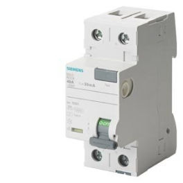 5SV3 312-6 Residual current operated circuit breaker, 2P/30mA/25A, type "A"