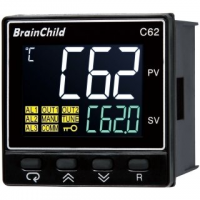 BrainChild C62-41110000 PID Temperature Controller, 48×48 mm, In=TC/RTD/mA,V, 2 Relay Outputs, RS-485 Communication