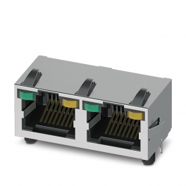 CUC-MP-J1ST-A/2R4LT-THR-LED Modular RJ45 PCB connectors