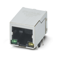 CUC-SP-J1ST-A/R4LB-LED Modular RJ45 PCB connectors