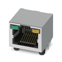 CUC-SP-J1ST-A/R4LT-THR-LED Modular RJ45 PCB connectors