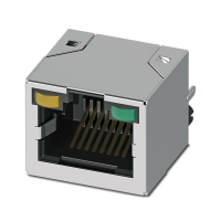 CUC-SP-J1ST-S/R4LT-THR-LED Modular RJ45 PCB connectors