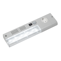 Enclosure led lamp SL 025, AC 100-120V, 4W, 560Lm, magnet/screw fixing, socket USA, PIR movement sensor/on-off switch ; IP20 ; approvals CE,EAC,UL,VDE