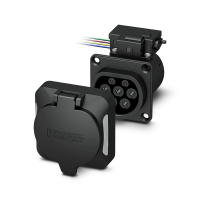 EV-T2M3SO12-4P-BL-SET Infrastructure charging socket