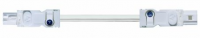 Pratęsimo kabelis 24–48 V DC, VDE, 1 m, 2 × 1,5 mm², baltas, komplektas.