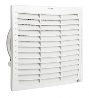 Filtruojančio ventiliatoriaus oro srauto kryptis į vidų su G3 tipo filtru FPI 018, 624 m³/h, 230 V kintamosios srovės, išpjova 291x291 mm, IP 54; sertifikatai: CE, UL, VDE, EAC