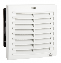 Filtruojantis ventiliatorius FPO 018, sklendės, 124 x 124, 24 V DC, oro srautas į išorę