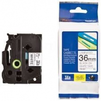 Genuine Brother TZe-261 Labelling Tape Cassette – Black on White, 36mm wide