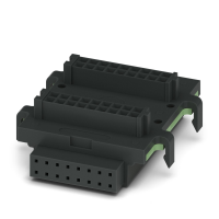 HBUS 35,6-16P-2S BK DIN rail bus connector
