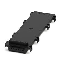 HBUS8 107,6-8P-1S BK DIN rail bus connector