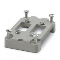 HC-B  6-ADP/2 DSUB  9 Adapter plate