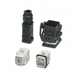 HC-STA-A04PT-BWS-HT-M20-PLRBK Connector set