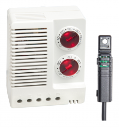 „Hygrotherm ETF 012“, 50–90 % santykinio drėgnumo, nuo 0 iki 60 °C, 24–48 V nuolatinės srovės, 1 m ilgio laidas