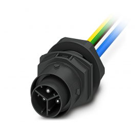 IPD W 3P2,5 M 0,5 M20 BK Panel feed-through