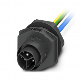 IPD W 3P2,5 M 0,5 M25 BK Panel feed-through