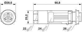 IPD WD 3P2,5 M20 GY A-A-AA 250