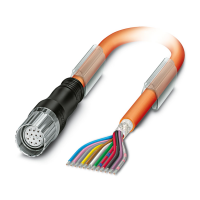 K-12 - OE/010-E00/M23 F8 Cable plug in molded plastic