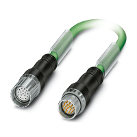 K-17-M23 M9/010-E01/M23 F8 Connector in molded plastic on both sides