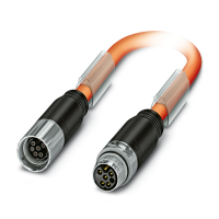 K-5E-M17 M9/5,0-C00/M17 F8 Connector in molded plastic on both sides