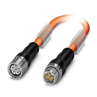K-5E-M23 M9/010-C03/M23 F8 Connector in molded plastic on both sides