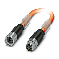 K-7E-M17 M9/2,0-D01/M17 F8 Connector in molded plastic on both sides