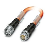 K-7E-M23 M9/010-D02/M23 F8 Connector in molded plastic on both sides