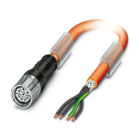 K-7E - OE/010-D02/M23 F8 Cable plug in molded plastic