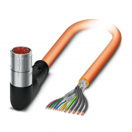 K-8E-M23MK/2,0-H00/OE-C5-S Cable plug in molded plastic