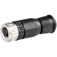 M12 female 0° A-cod. screw terminal