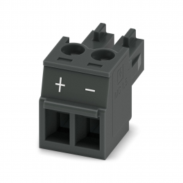 MC 1,5/ 2-ST-3,81 BK BDWH:+,- PCB connector
