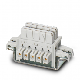 ME 6,2 TBUS-2 1,5/5-ST-3,81KMGY DIN rail bus connector