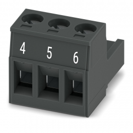 MSTB 2,5/ 3-ST-5,08 BKBD:4-6 PCB connector
