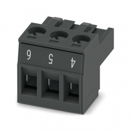 MSTBT 2,5/ 3-ST BK BD:6-4 SO PCB connector