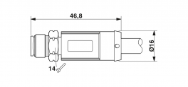 NBC-M12MSD/18,0-93X/M12MSD OD Network cable