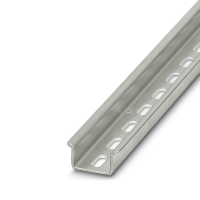 NS 35/15 WH PERF(5,2X25)2000MM-VPE 10 DIN rail perforated