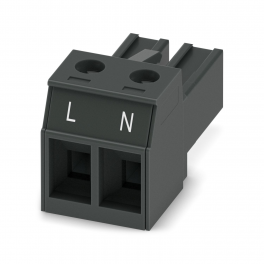 PC 4/ 2-ST-7,62 BK BDWH:L-N PCB connector