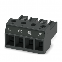 PC 4/ 4-ST-7,62 BK BD:4U1-PE PCB connector