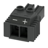 PC 5/ 2-STCL1-7,62 BK BDWH:-,+ PCB connector
